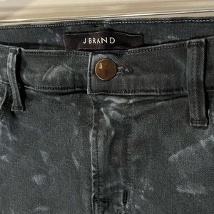 J Brand Super Skinny Black Tie Dye Jeans 30 - color Shat Glass